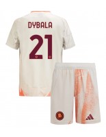 AS Roma Paulo Dybala #21 Venkovní dres pro děti 2024-25 Krátký Rukáv (+ trenýrky)